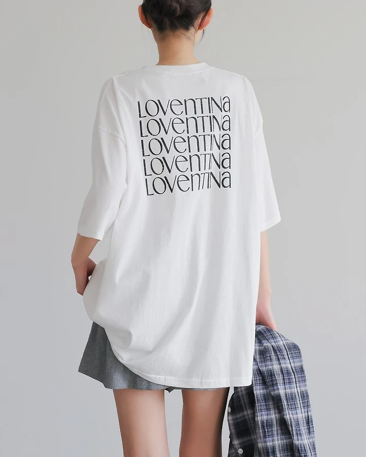 Lovely - Korean Women Fashion - #vintageinspired - Love Tee - 8