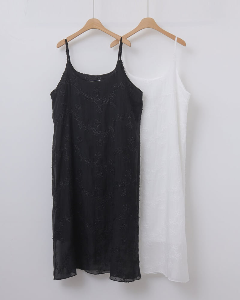 Lovely - Korean Women Fashion - #vintageinspired - Floral Slip One-piece
