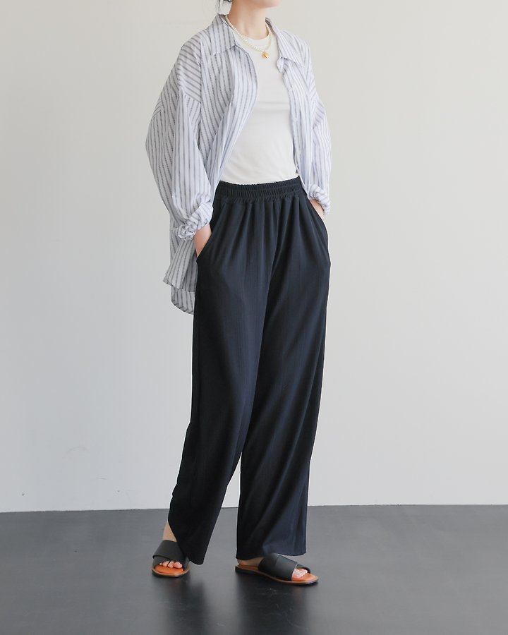 Lovely - Korean Women Fashion - #vintagekidsstyle - Rose Straight-Leg Pants - 3