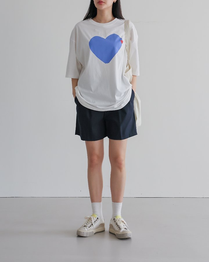 Lovely - Korean Women Fashion - #womensfashion - Heart Tee - 2