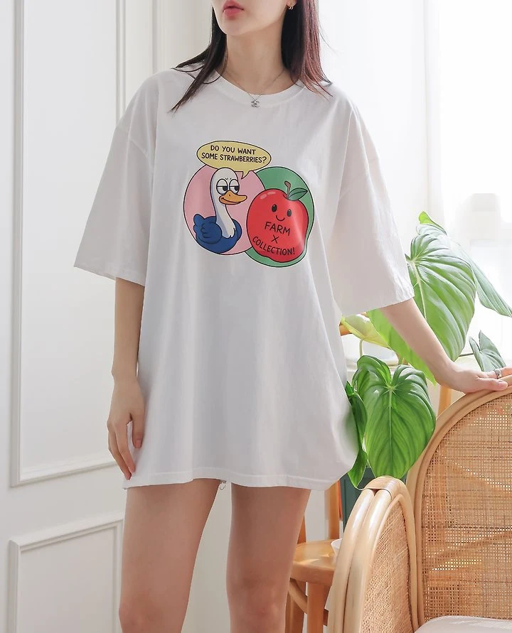 Lovely - Korean Women Fashion - #womensfashion - Apple Tee - 11