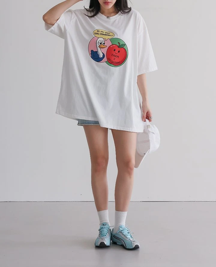 Lovely - Korean Women Fashion - #womensfashion - Apple Tee - 5