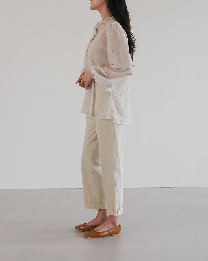 Lovely - Korean Women Fashion - #womensfashion - Bunny Dot Blouse - 3