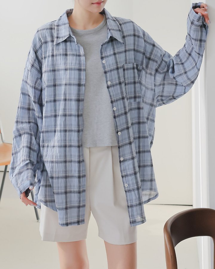 Lovely - Korean Women Fashion - #womensfashion - Bern Check Shirt - 8