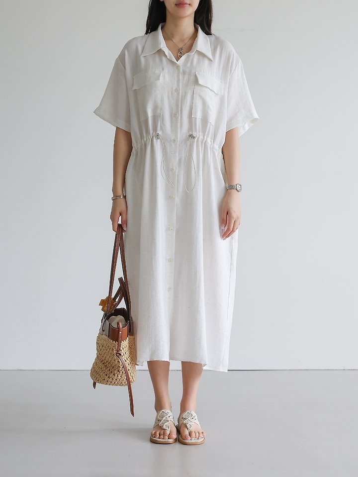 Lovely - Korean Women Fashion - #womensfashion - Pine String Short-Sleeve One-piece - 10