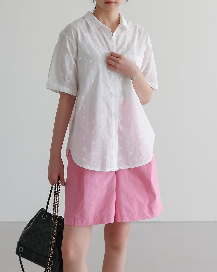 Lovely - Korean Women Fashion - #womensfashion - Amber Floral Embroidered Blouse - 6