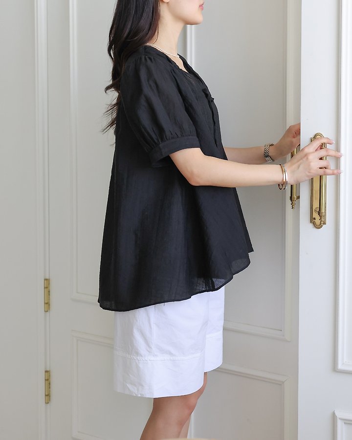 Lovely - Korean Women Fashion - #womensfashion - Berry Ribbon Blouse - 11