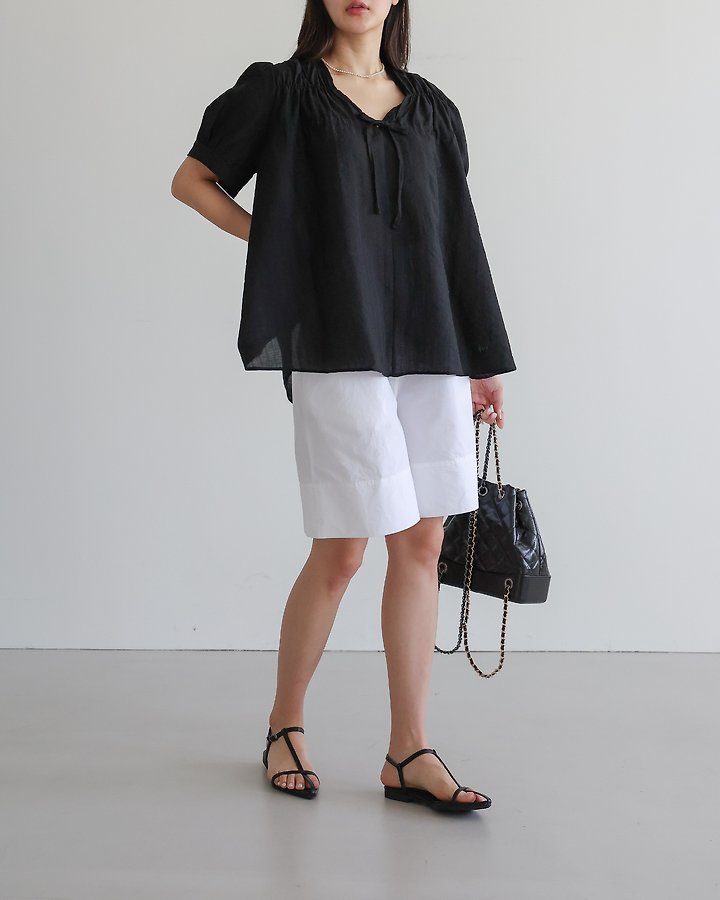 Lovely - Korean Women Fashion - #womensfashion - Berry Ribbon Blouse - 5
