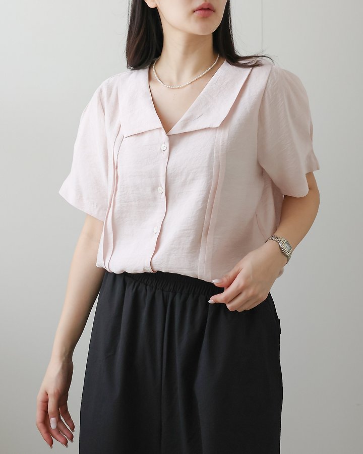 Lovely - Korean Women Fashion - #womensfashion - Enfant Pintuck Blouse - 10