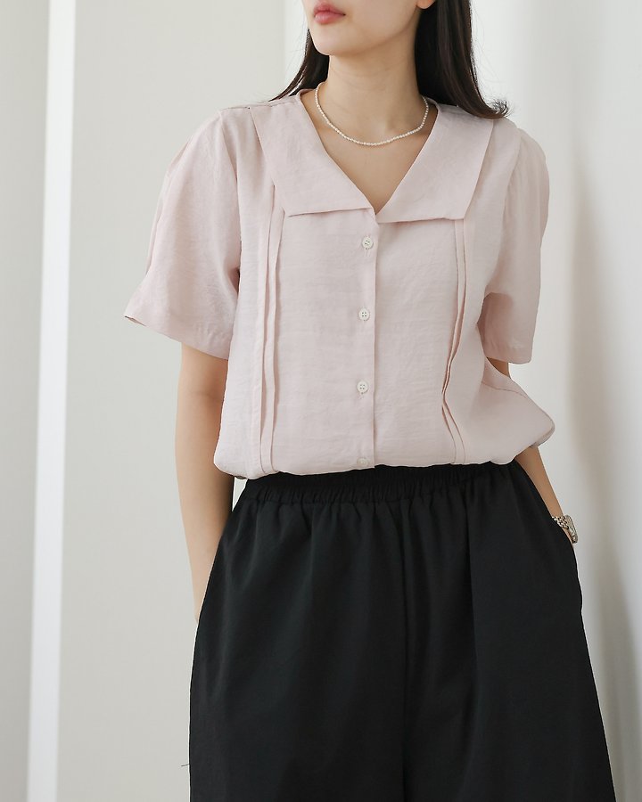 Lovely - Korean Women Fashion - #womensfashion - Enfant Pintuck Blouse - 8