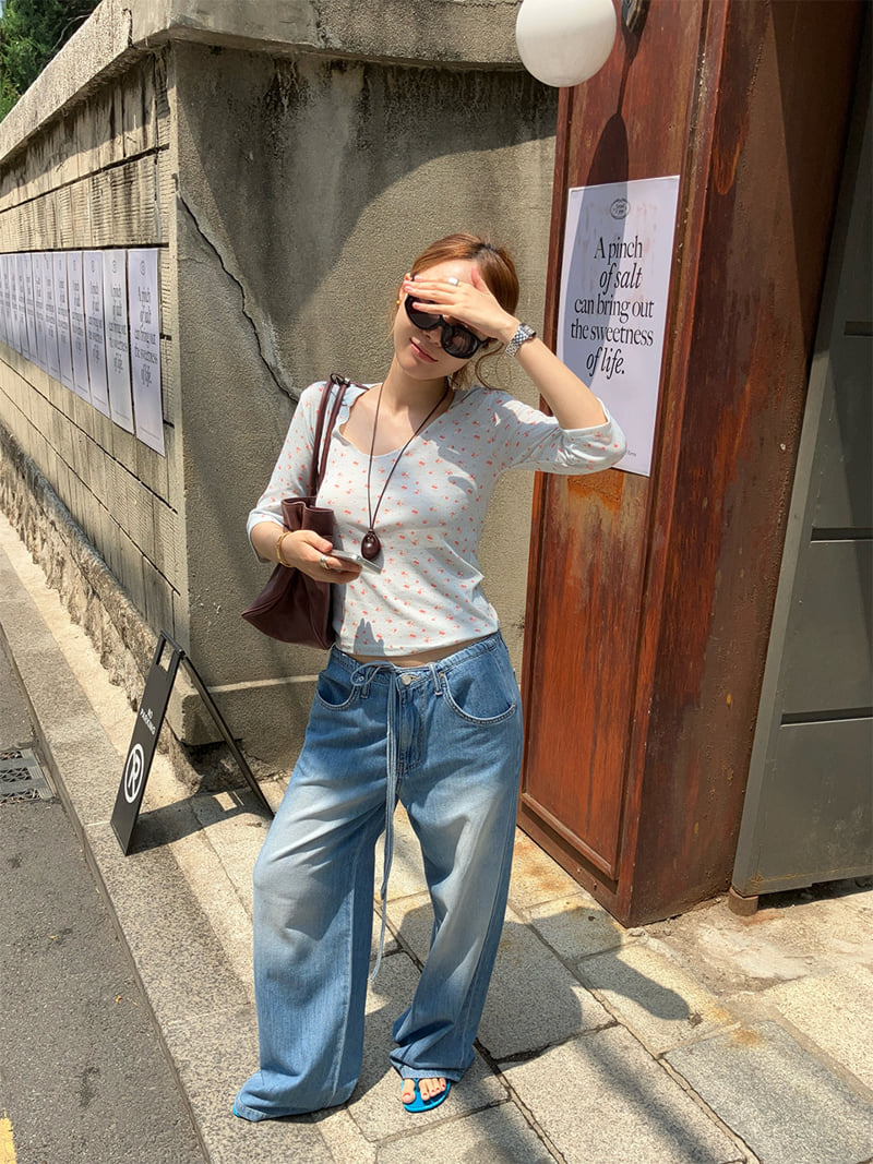 Made - Korean Women Fashion - #momslook - Eyes Denim Pants - 7