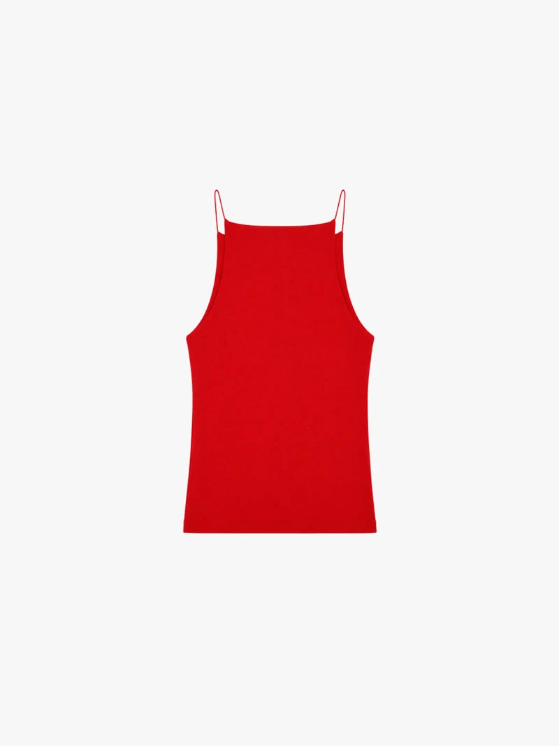 Made - Korean Women Fashion - #restrostyle - Piping Sleeveless Top - 2