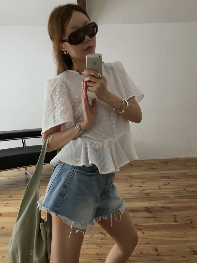 Made - Korean Women Fashion - #romanticstyle - Cashew Blouse - 11