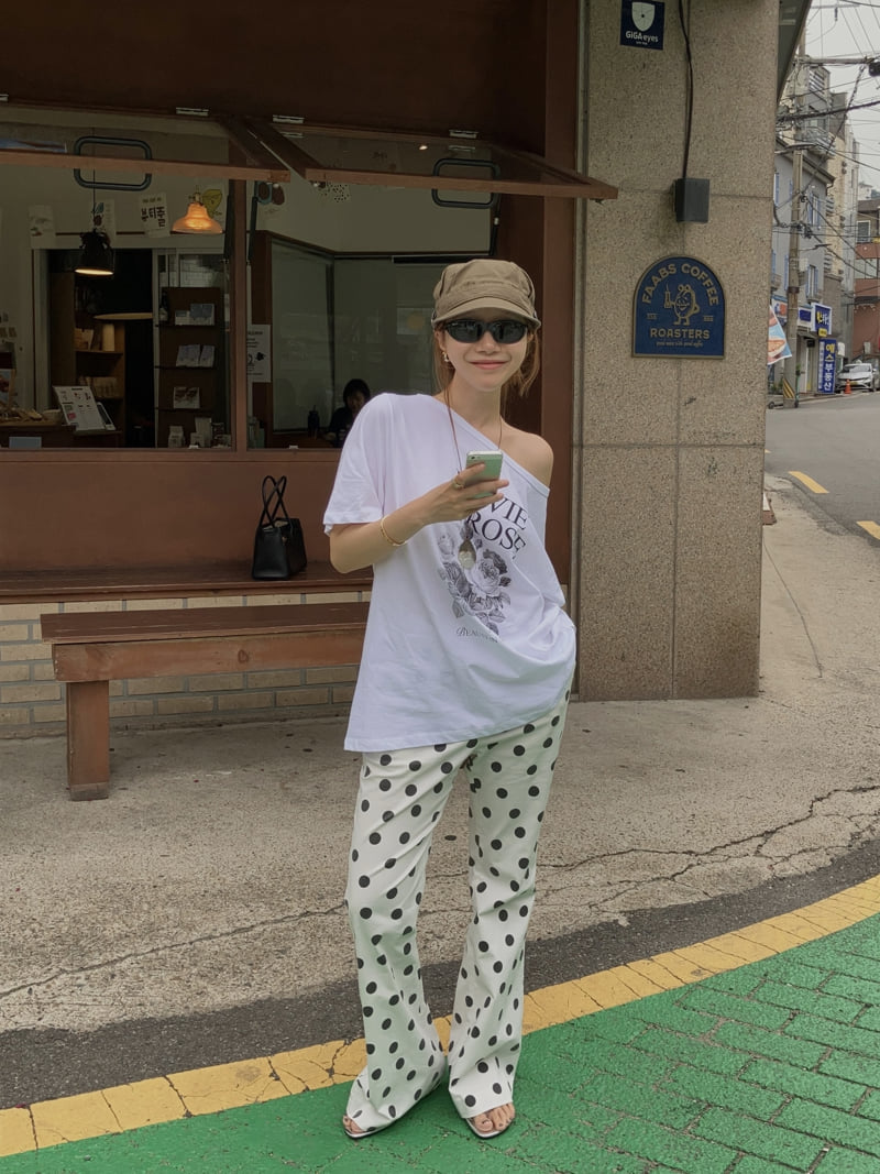 Made - Korean Women Fashion - #shopsmall - Big Dot Pants - 9