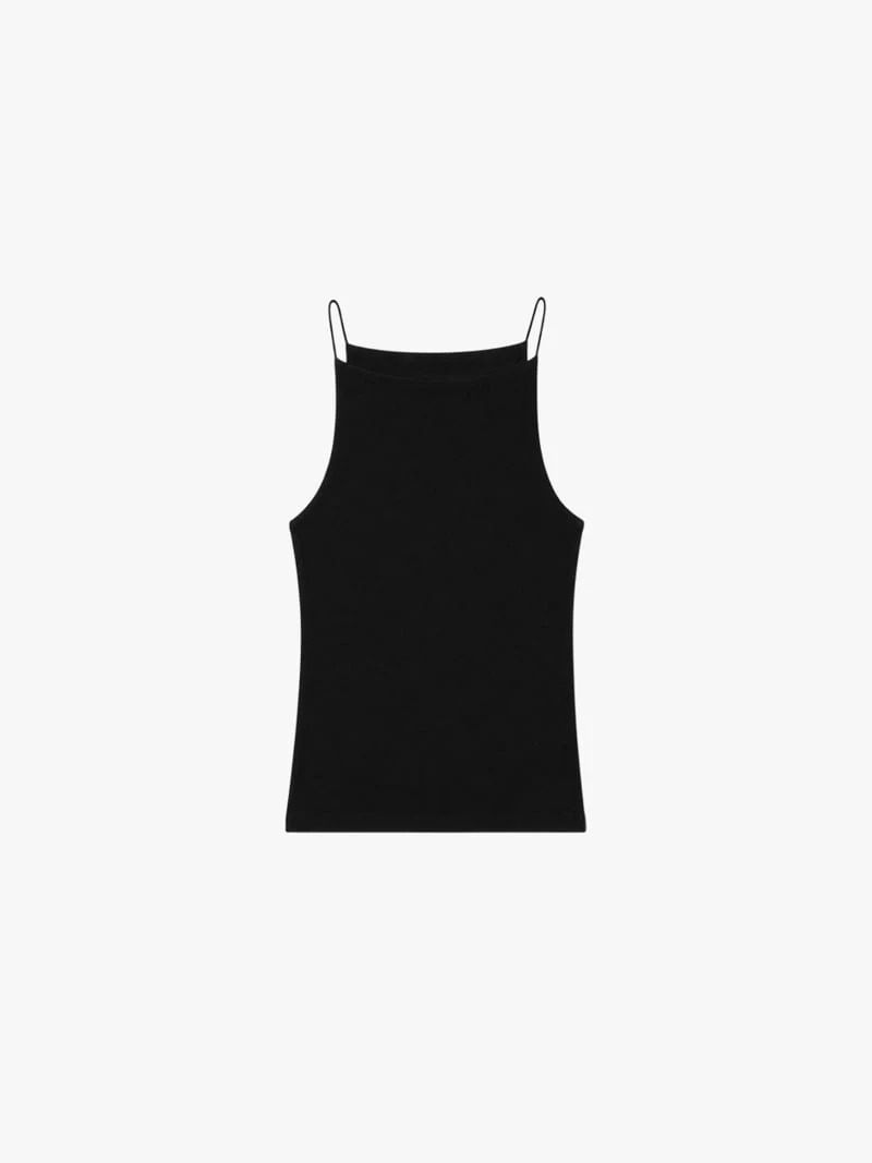 Made - Korean Women Fashion - #romanticstyle - Piping Sleeveless Top - 4
