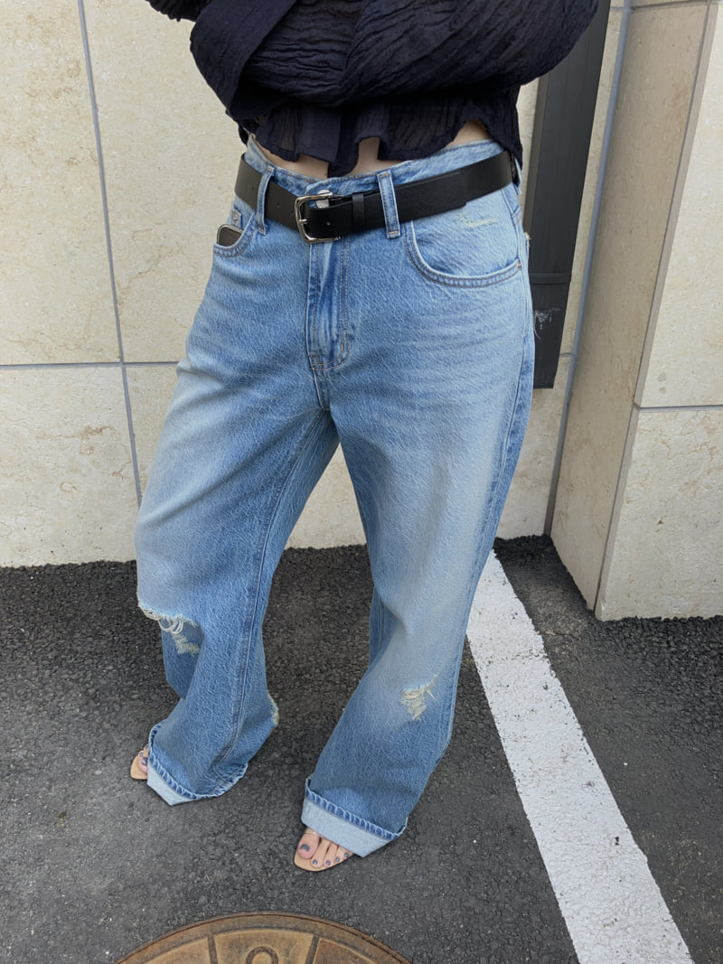 Made - Korean Women Fashion - #thatsdarling - Campus Denim Pants - 9