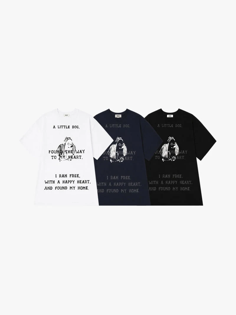 Made - Korean Women Fashion - #shopsmall - Dog Tee - 4