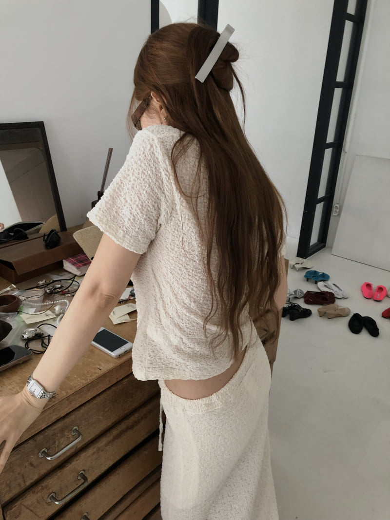 Made - Korean Women Fashion - #vintageinspired - Bubble Tee - 10