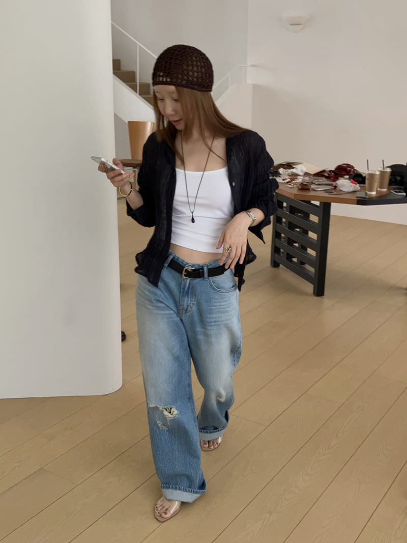 Made - Korean Women Fashion - #womensfashion - Campus Denim Pants - 12