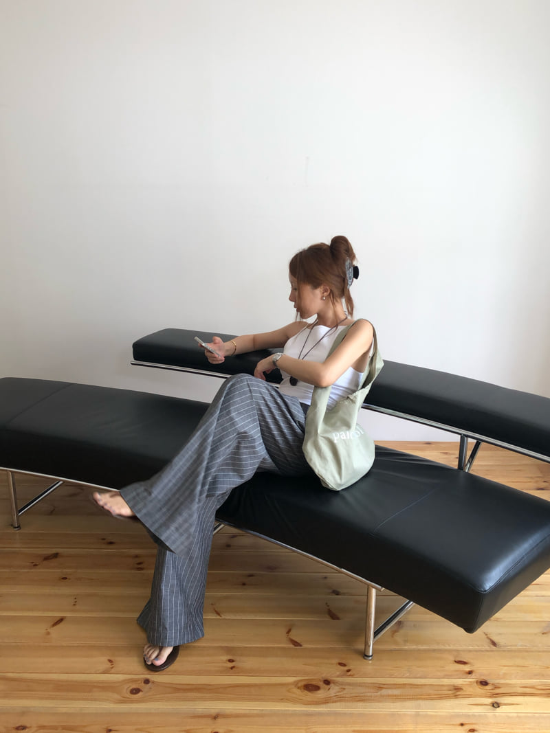 Made - Korean Women Fashion - #womensfashion - Piping Sleeveless Top - 8