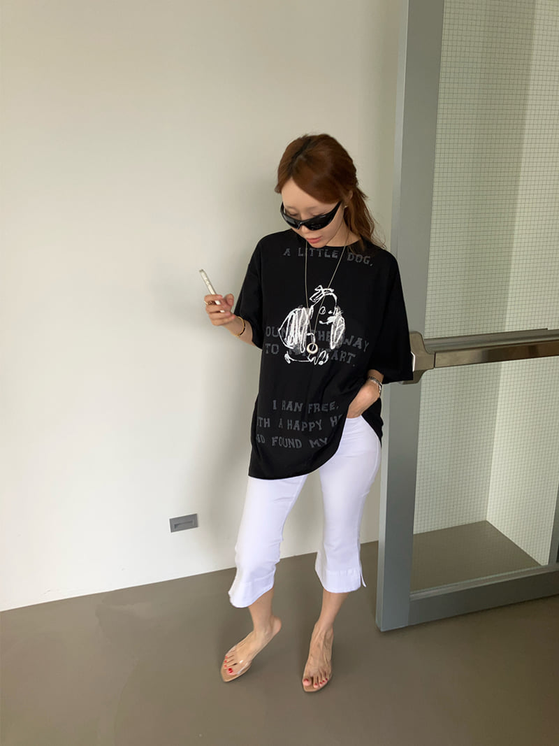 Made - Korean Women Fashion - #womensfashion - Dog Tee - 11