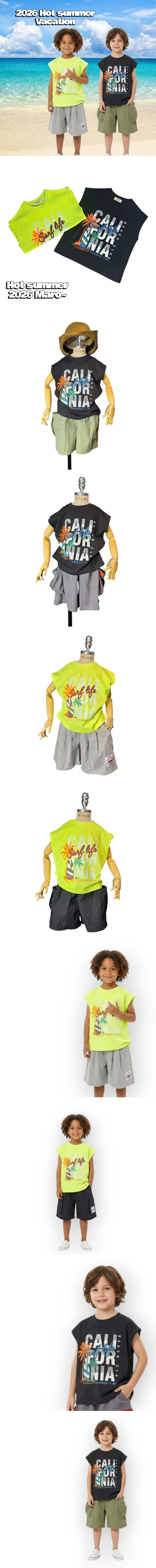 Maro - Korean Children Fashion - #prettylittlegirls - Surf Life Sleeveless - 2