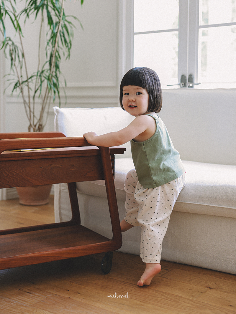 Melmel - Korean Baby Fashion - #babyboutique - Mini Flower Pants - 12