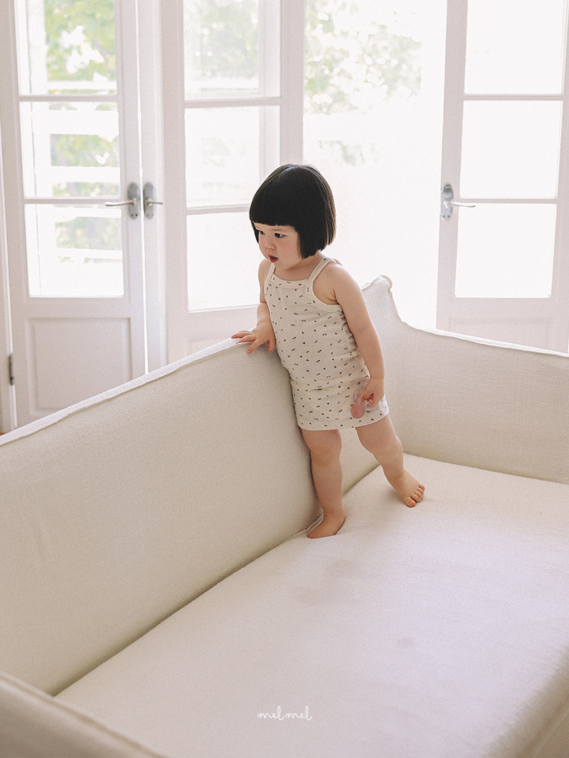 Melmel - Korean Baby Fashion - #babyboutique - Mini Flower One-piece - 10