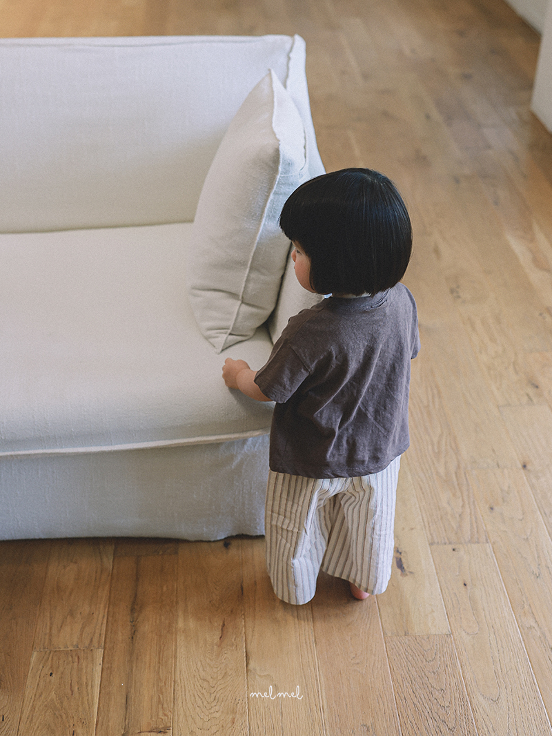 Melmel - Korean Baby Fashion - #babyboutique - Stripe Wide Pants - 7