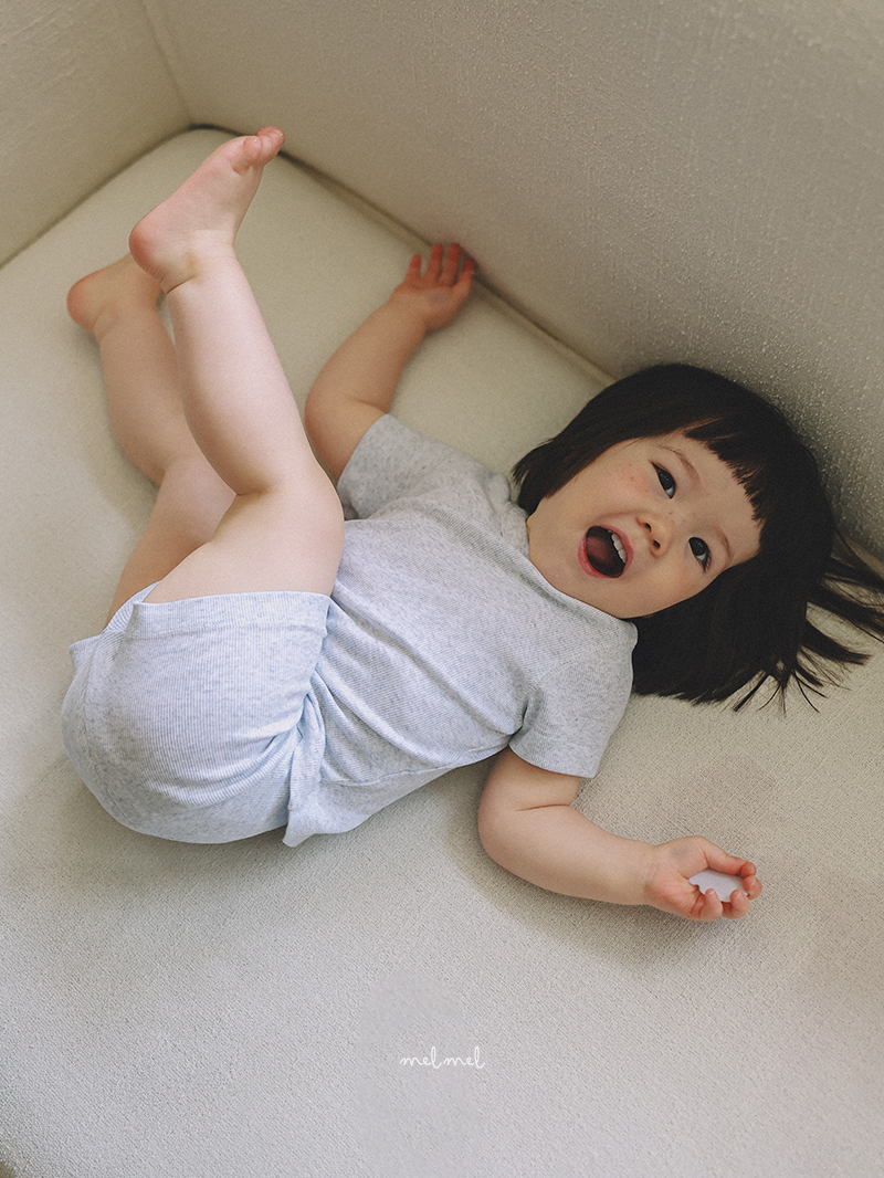 Melmel - Korean Baby Fashion - #babyboutique - Short Ribbed Leggings - 3