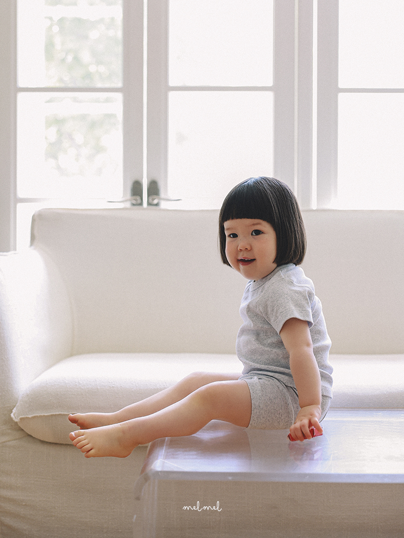 Melmel - Korean Baby Fashion - #babyboutique - Short Ribbed Leggings - 4