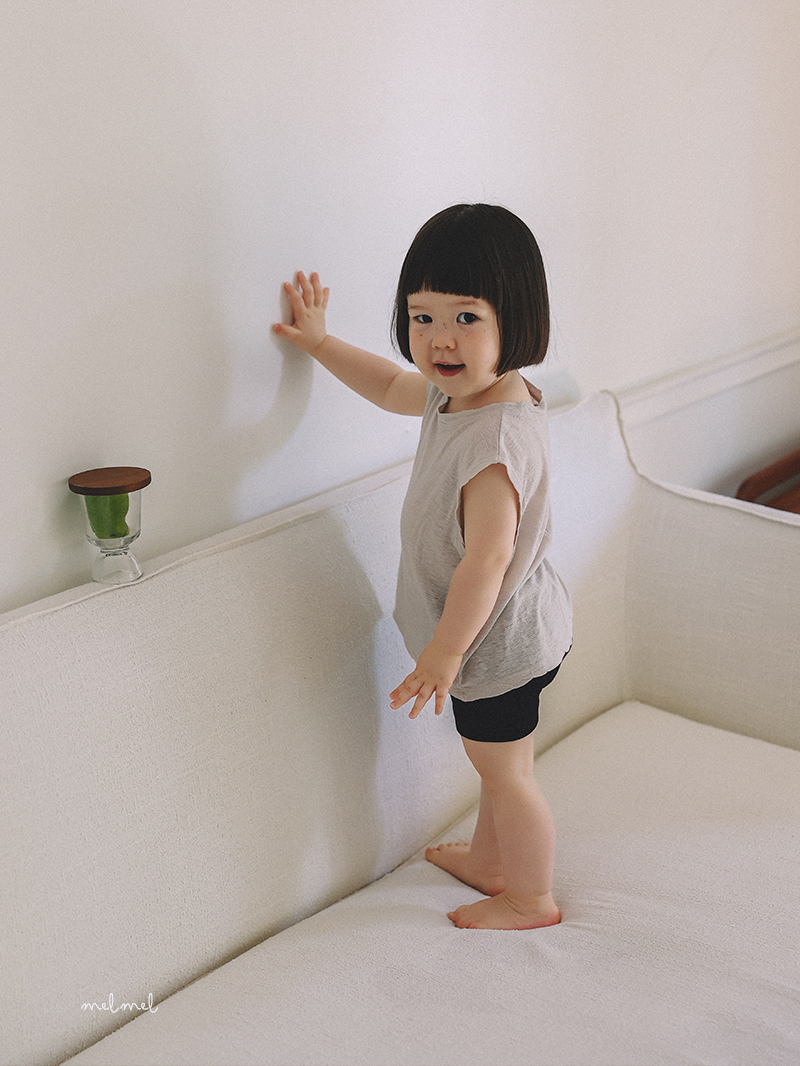Melmel - Korean Baby Fashion - #babyboutiqueclothing - Linen Sleeveless Top - 4