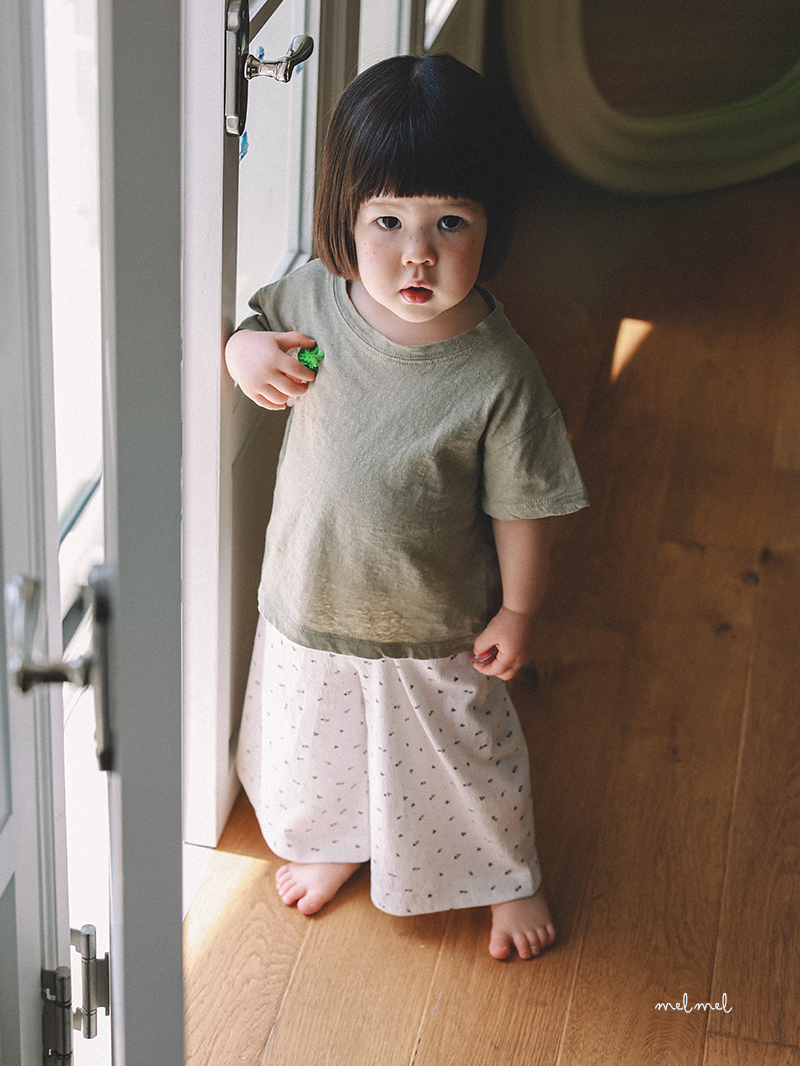 Melmel - Korean Baby Fashion - #babyfashion - Slub Short Sleeve Tee - 12