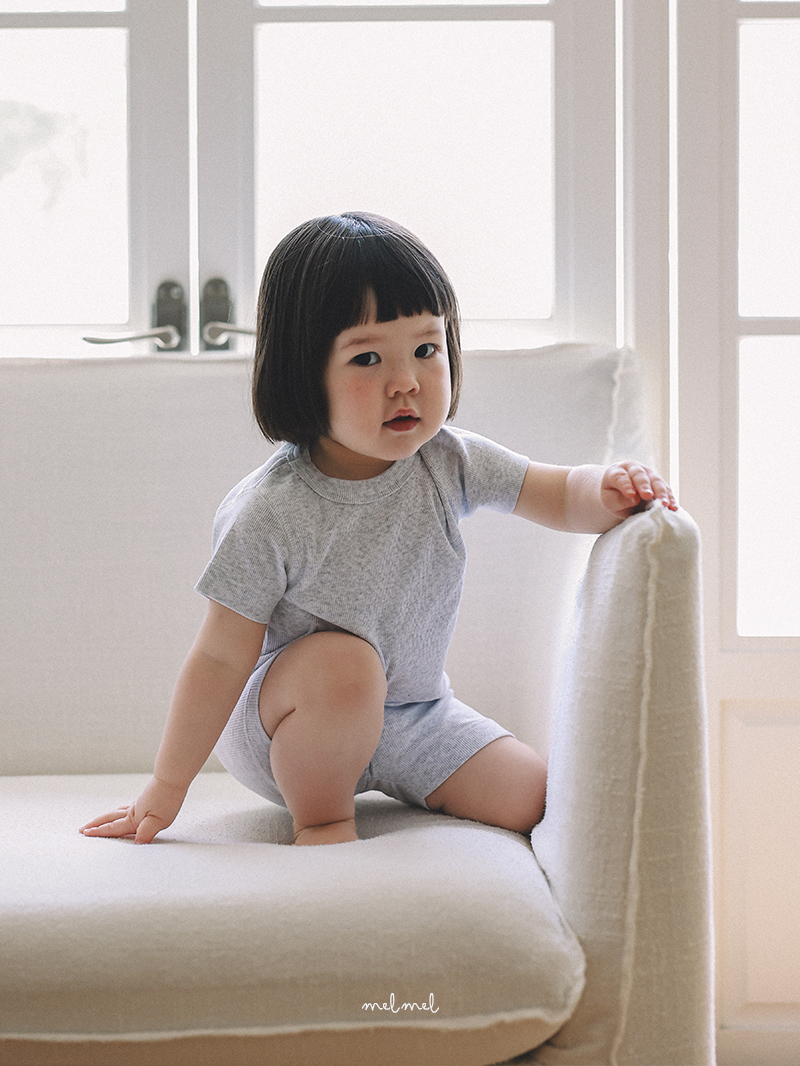Melmel - Korean Baby Fashion - #babyfashion - Short Ribbed Leggings - 7