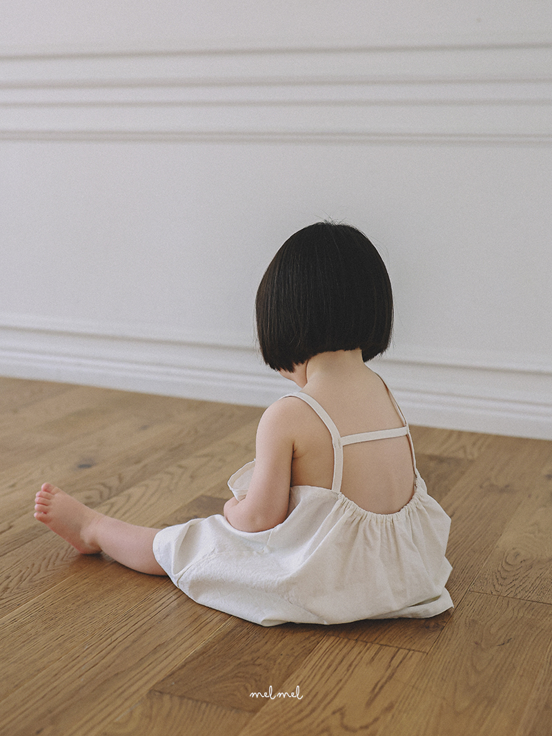 Melmel - Korean Baby Fashion - #babyclothing - Summer Linen One-piece - 4
