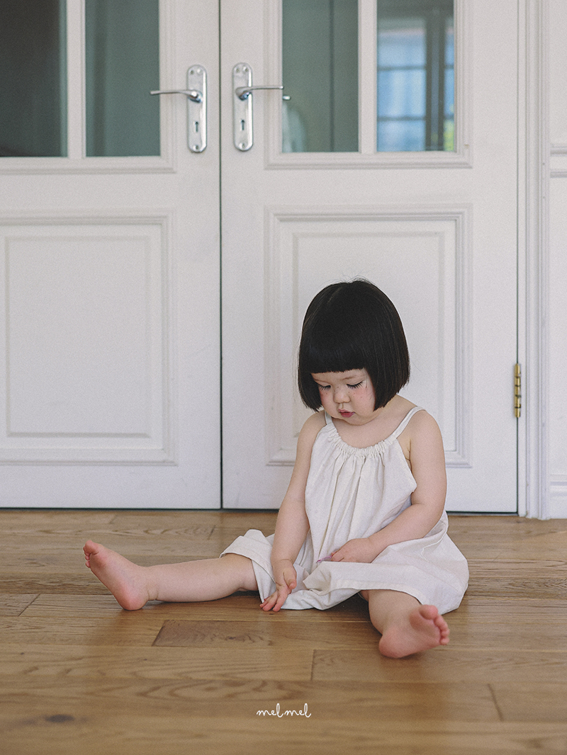 Melmel - Korean Baby Fashion - #babyfever - Summer Linen One-piece - 5