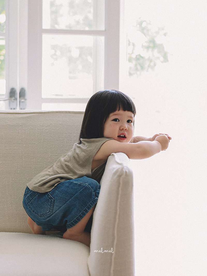 Melmel - Korean Baby Fashion - #babyfashion - Brush Denim Shorts - 4