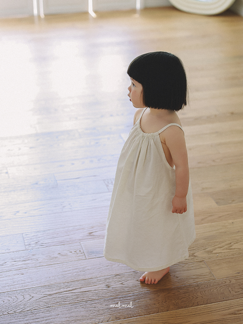 Melmel - Korean Baby Fashion - #babygirlfashion - Summer Linen One-piece - 6