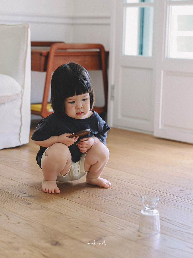 Melmel - Korean Baby Fashion - #babylifestyle - Short Ribbed Leggings - 10