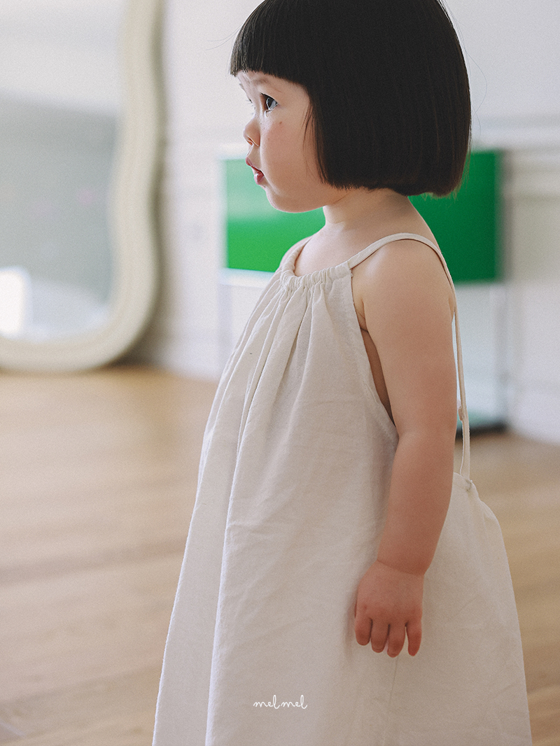 Melmel - Korean Baby Fashion - #babylifestyle - Summer Linen One-piece - 7