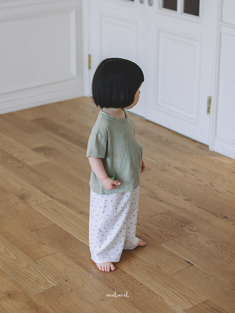 Melmel - Korean Baby Fashion - #babylifestyle - Mini Flower Pants - 4