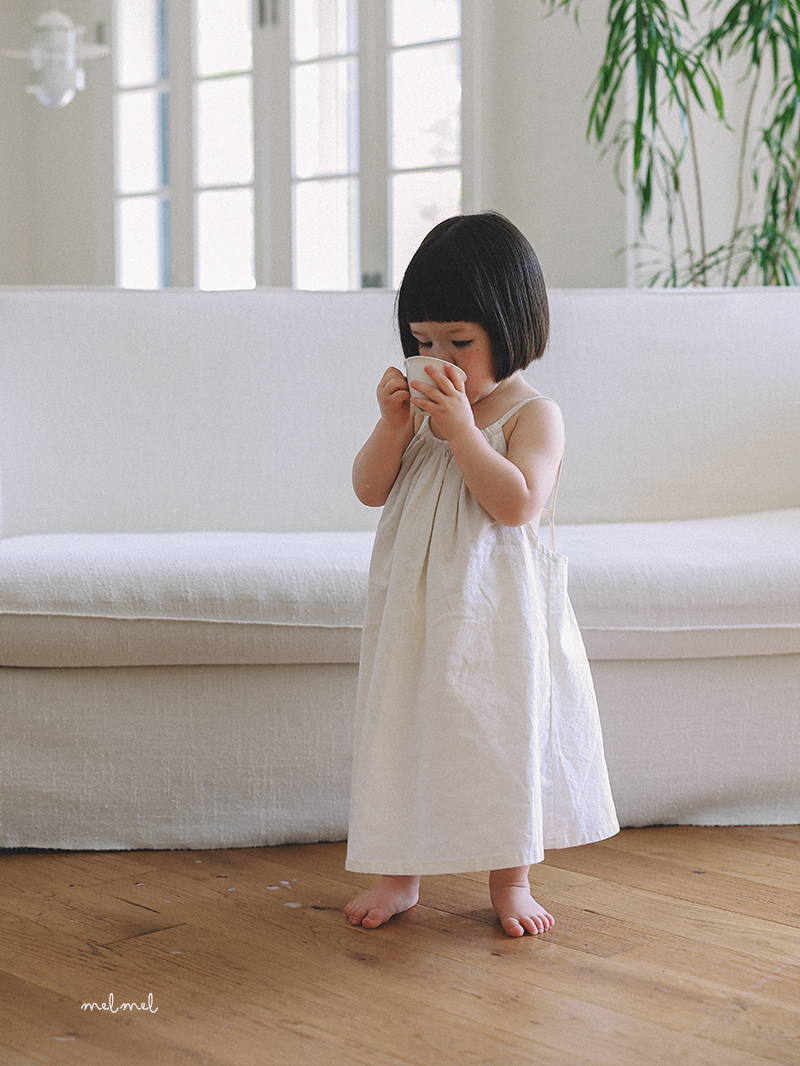 Melmel - Korean Baby Fashion - #babyootd - Summer Linen One-piece - 9