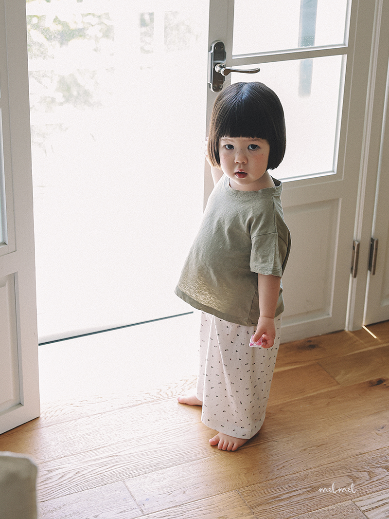 Melmel - Korean Baby Fashion - #babyoutfit - Mini Flower Pants - 7