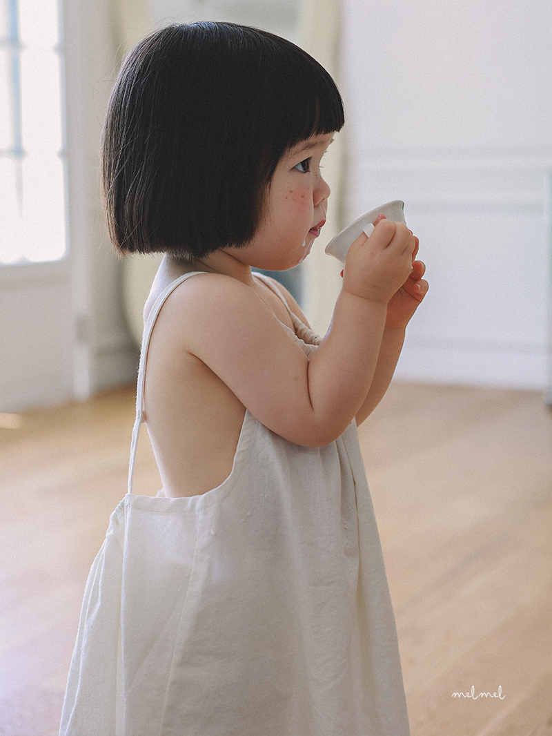Melmel - Korean Baby Fashion - #babyoutfit - Summer Linen One-piece - 11