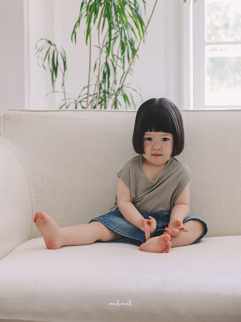 Melmel - Korean Baby Fashion - #babyoutfit - Brush Denim Shorts - 10