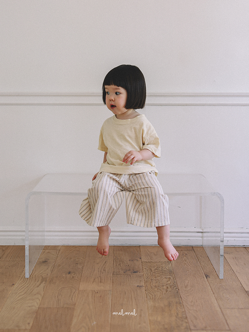 Melmel - Korean Baby Fashion - #babywear - Slub Short Sleeve Tee - 5