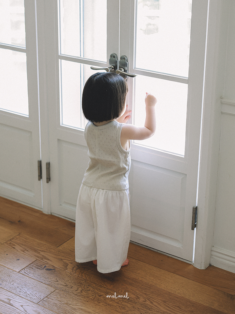 Melmel - Korean Baby Fashion - #onlinebabyboutique - Linen Wide Pants - 11