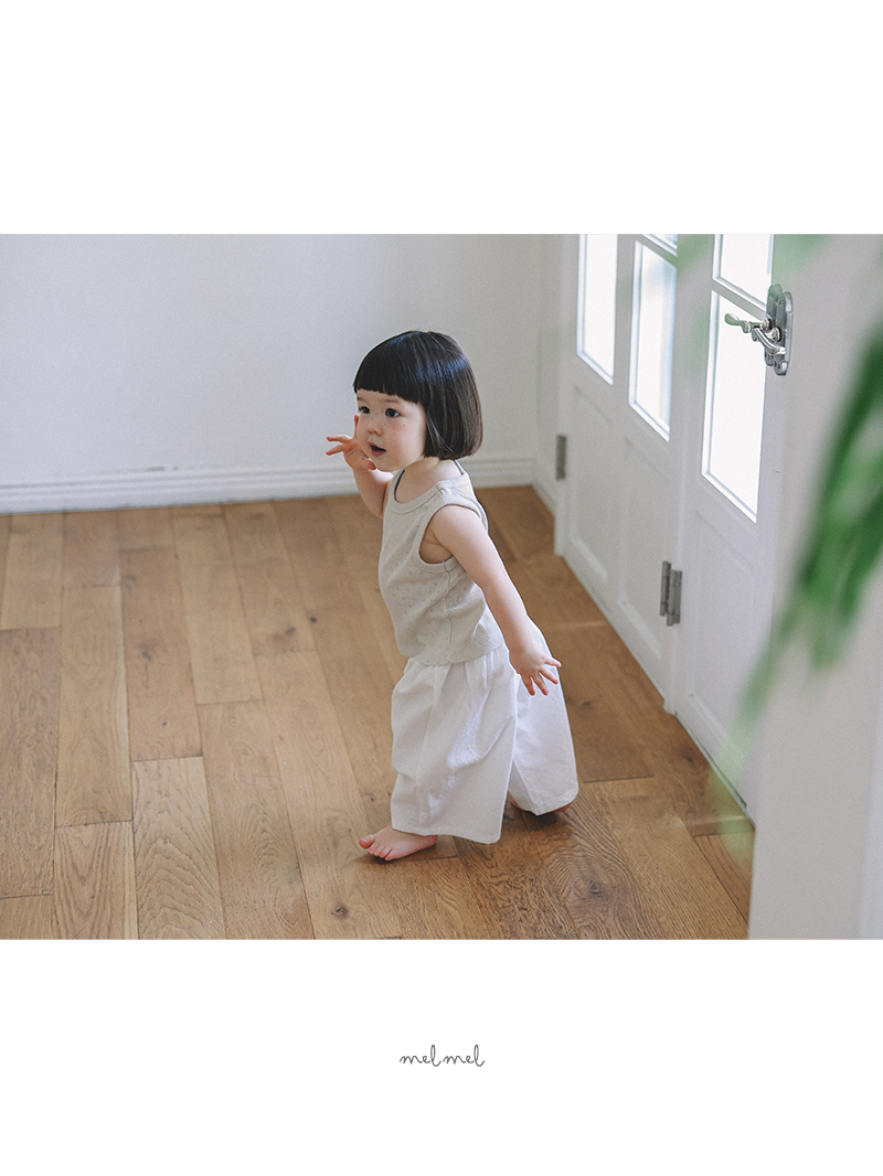 Melmel - Korean Baby Fashion - #onlinebabyshop - Linen Wide Pants - 12