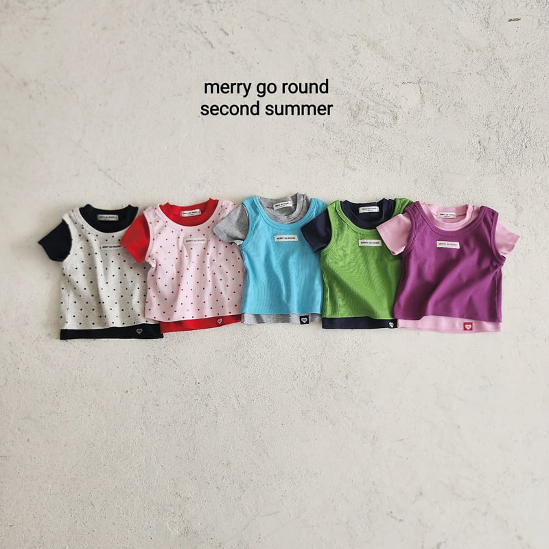 Merry Go Round - Korean Children Fashion - #childofig - Jelly Sleeveless Set - 2
