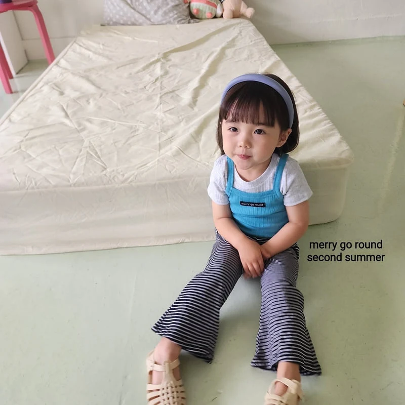 Merry Go Round - Korean Children Fashion - #designkidswear - Loose-Fit Stripe Bootcut Pants - 5